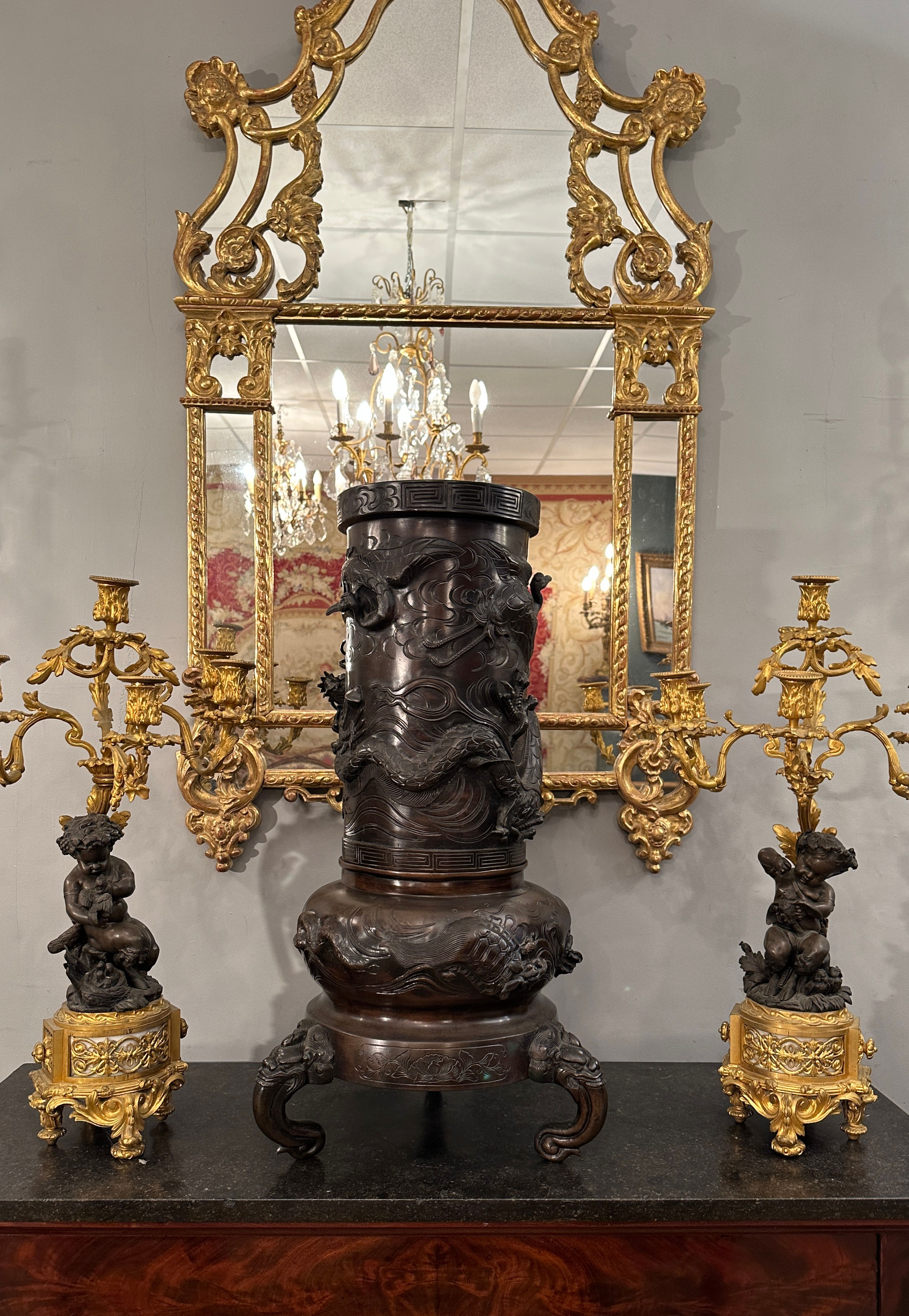 Important Vase En Bronze Japon Epoque XIXème