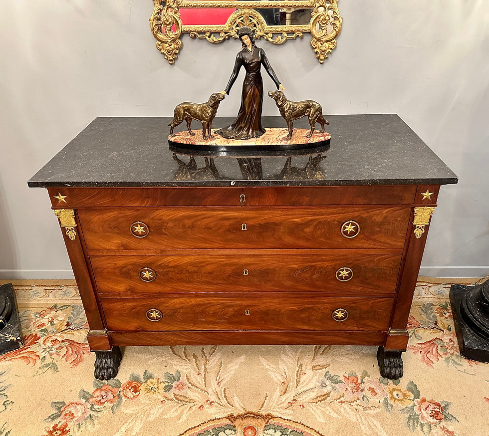 Miniatura: Jacob Desmalter, Commode Empire Acajou Retour d'Egypte Vers 1810