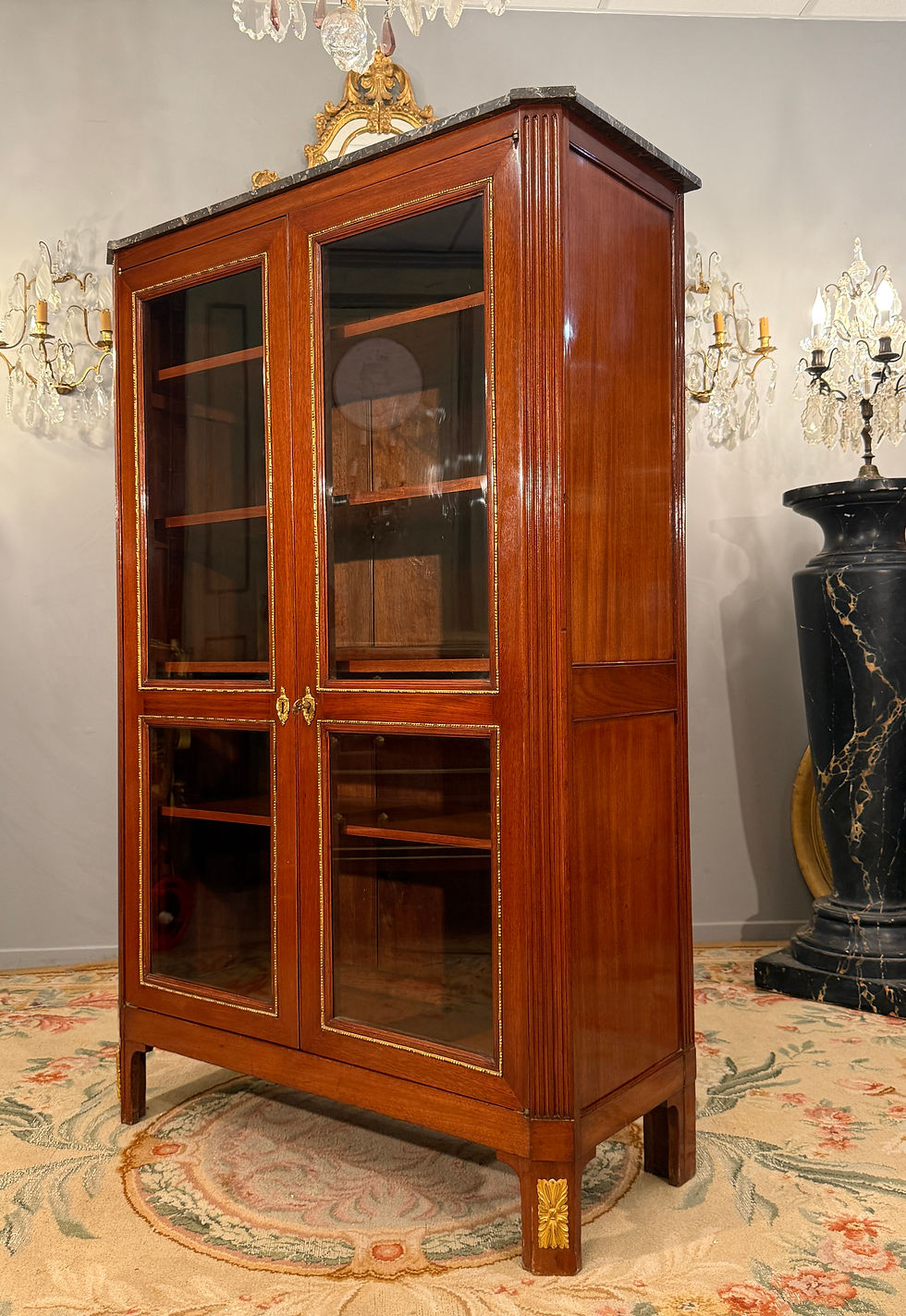 縮圖：Bibliotheque Vitrine En Acajou d'Epoque Louis XVI Vers 1780