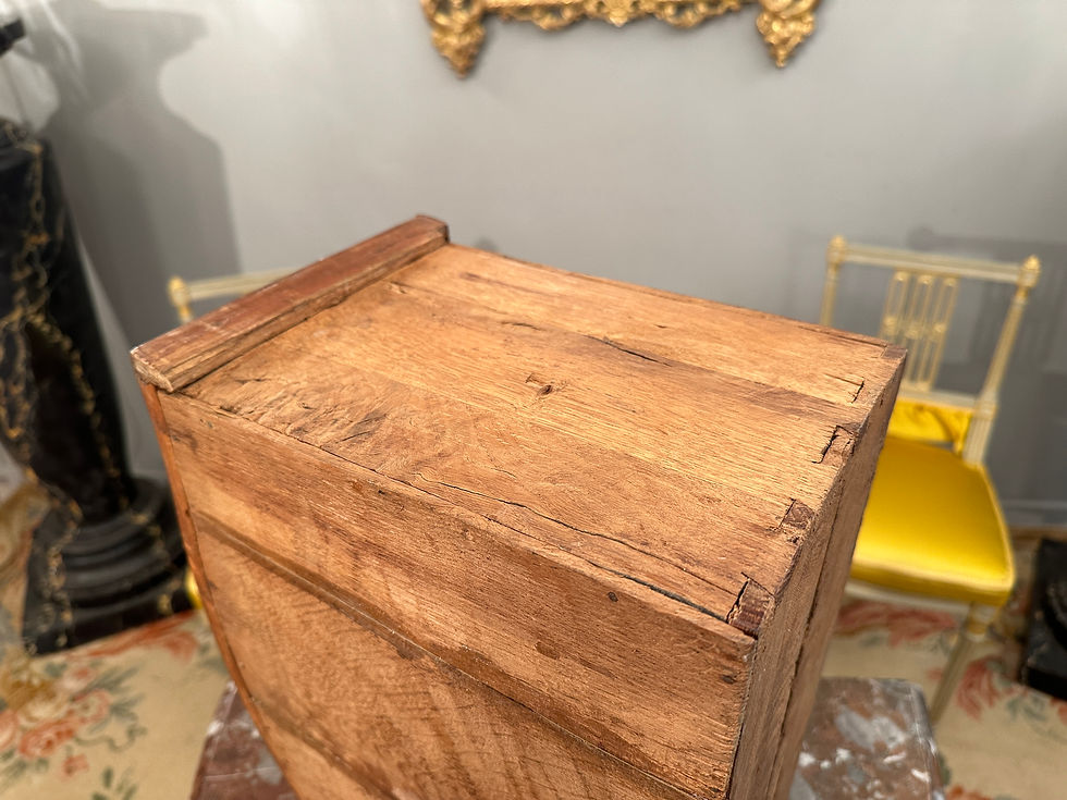 Miniature : Commode d'Entre Deux En Marqueterie d'Epoque Louis XV Vers 1750