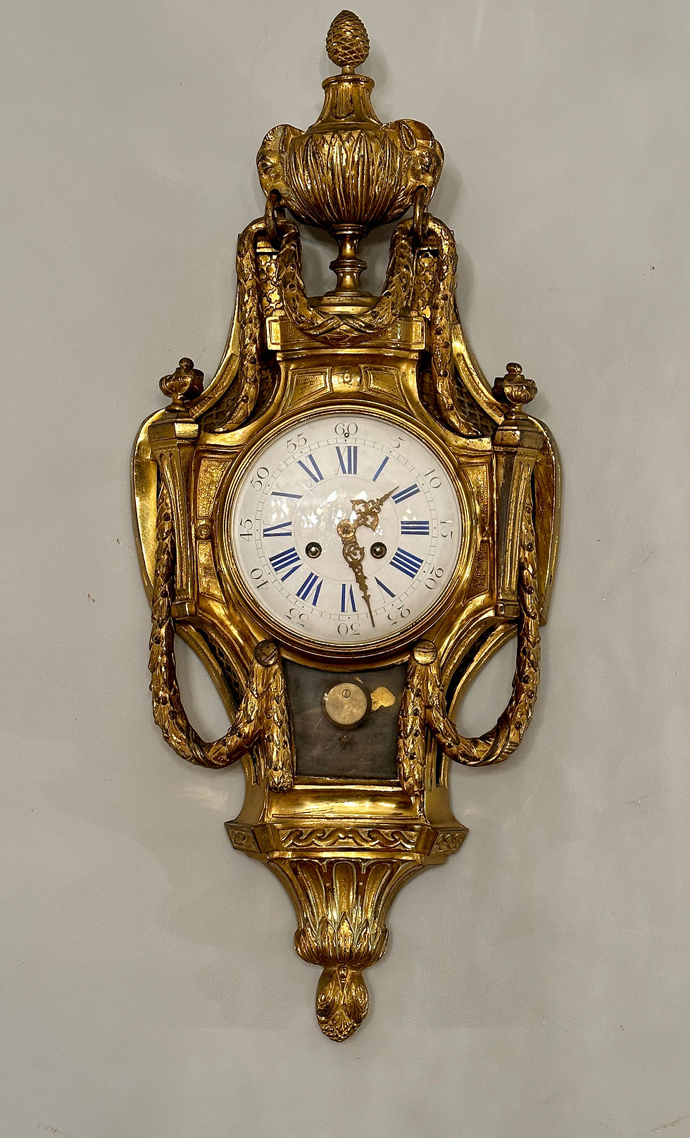 Cartel En Bronze Dore De Style Louis XVI Epoque Napoleon III