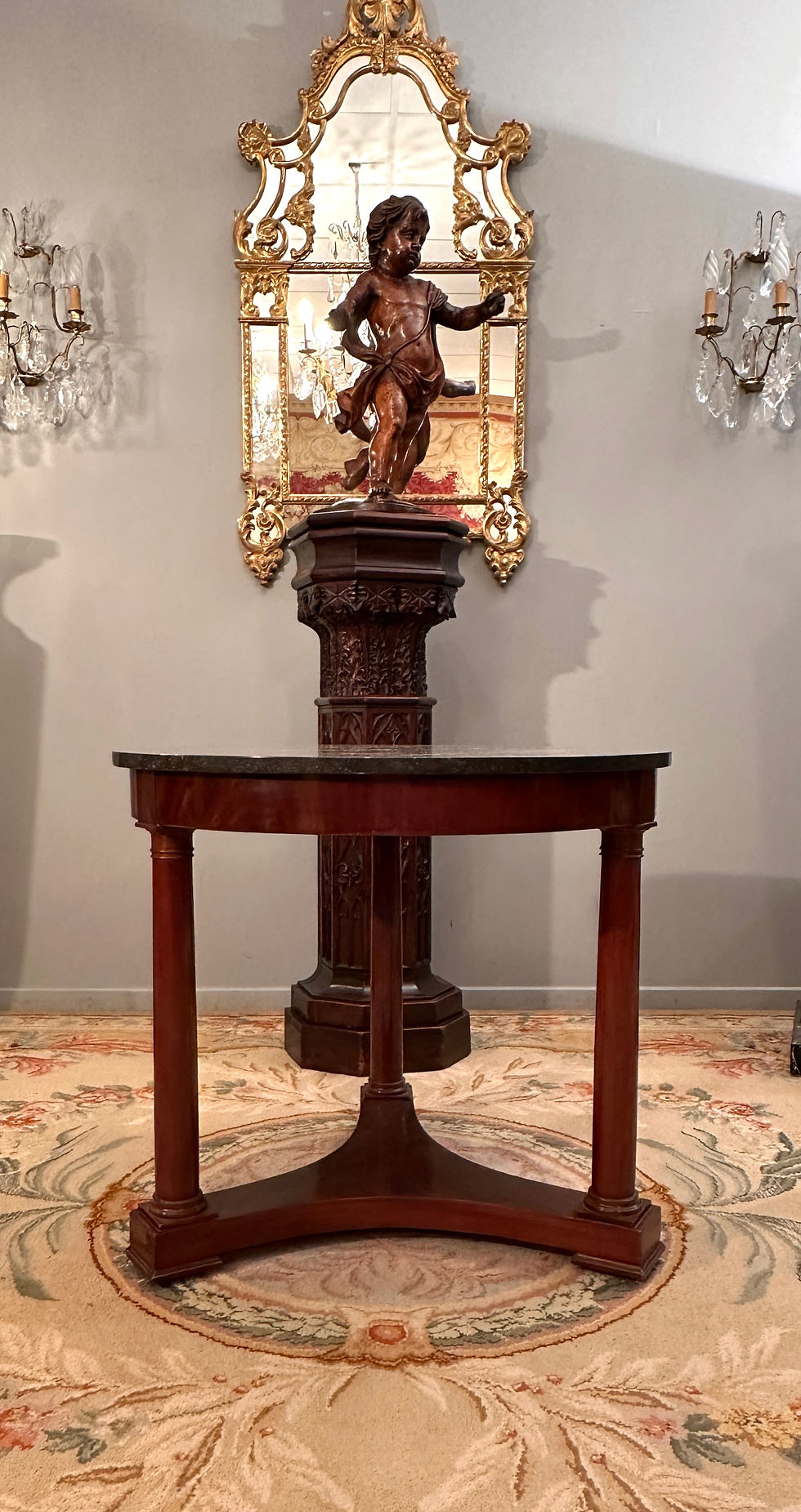 Miniature : Gueridon Tripode En Acajou d'Epoque Empire Vers 1810