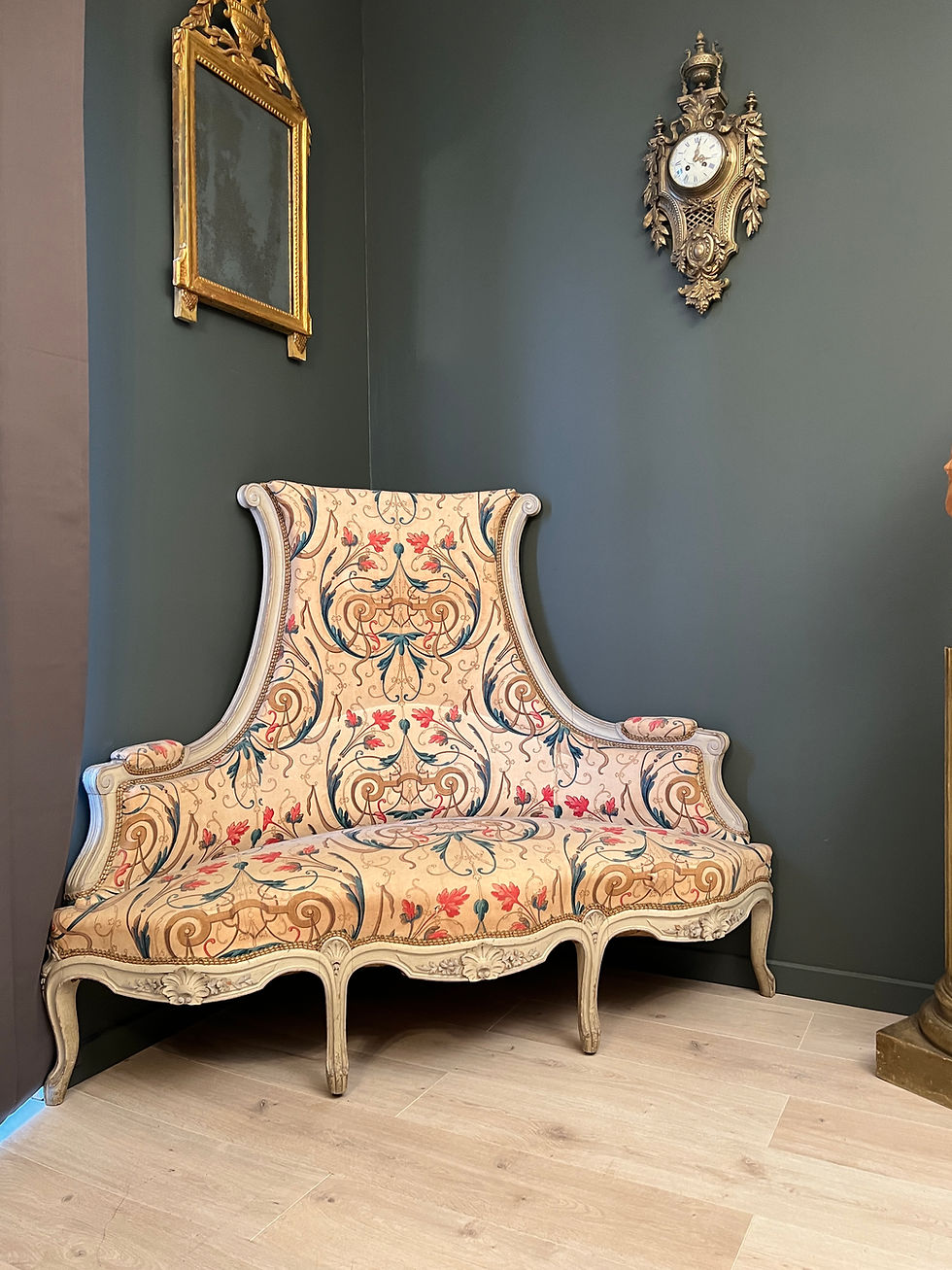 Miniatura: Rare Banquette d'Angle De Style Louis XV Epoque XIXeme