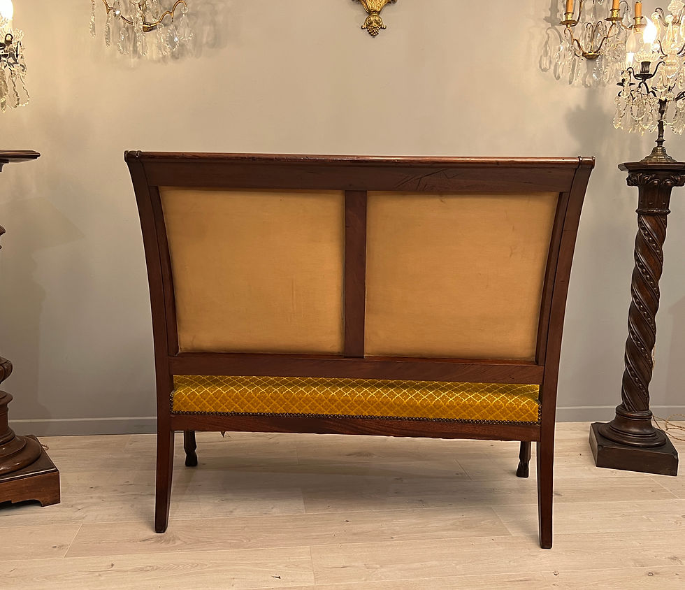Thumbnail: Rare Banquette Acajou Empire Retour d'Egypte Modele De Jacob Epoque XIXème