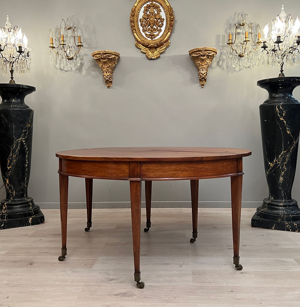 Miniatura: Importante Table De Salle A Manger Epoque Directoire XVIIIeme Vers 1790