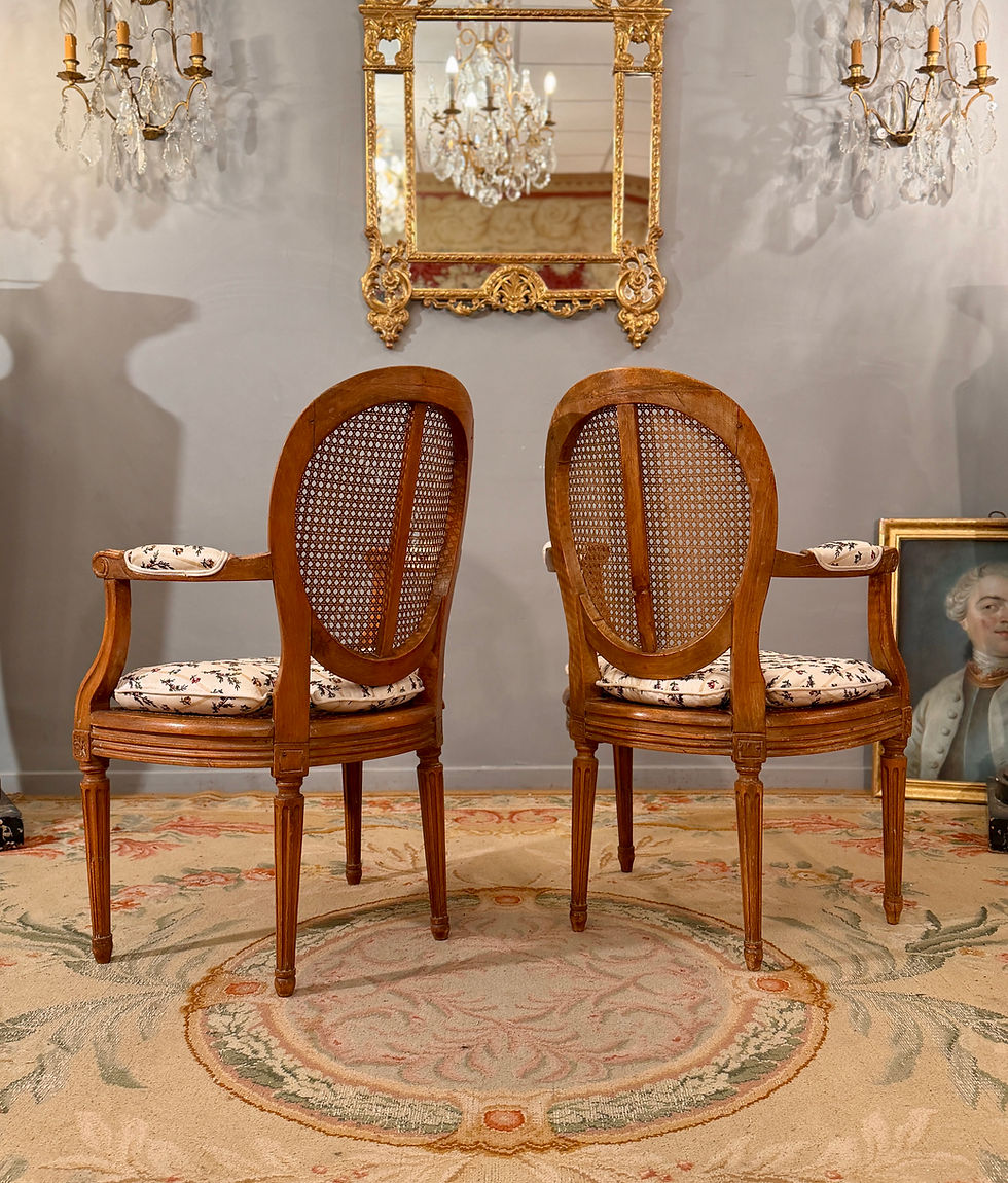 縮圖：Paire de Fauteuils Cannés d'Epoque Louis xvi, Vers 1780