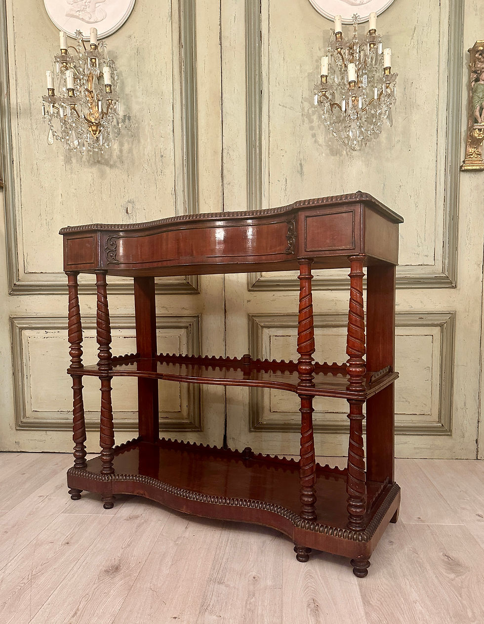 Miniature : Jardinière En Acajou d'Epoque Napoleon III Vers 1870