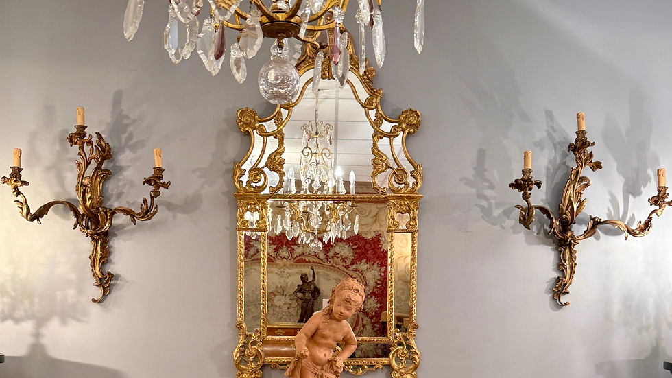 Miniature : Grande Paire d'Appliques En Bronze De Style Louis XV Epoque XIXème (H72cm)