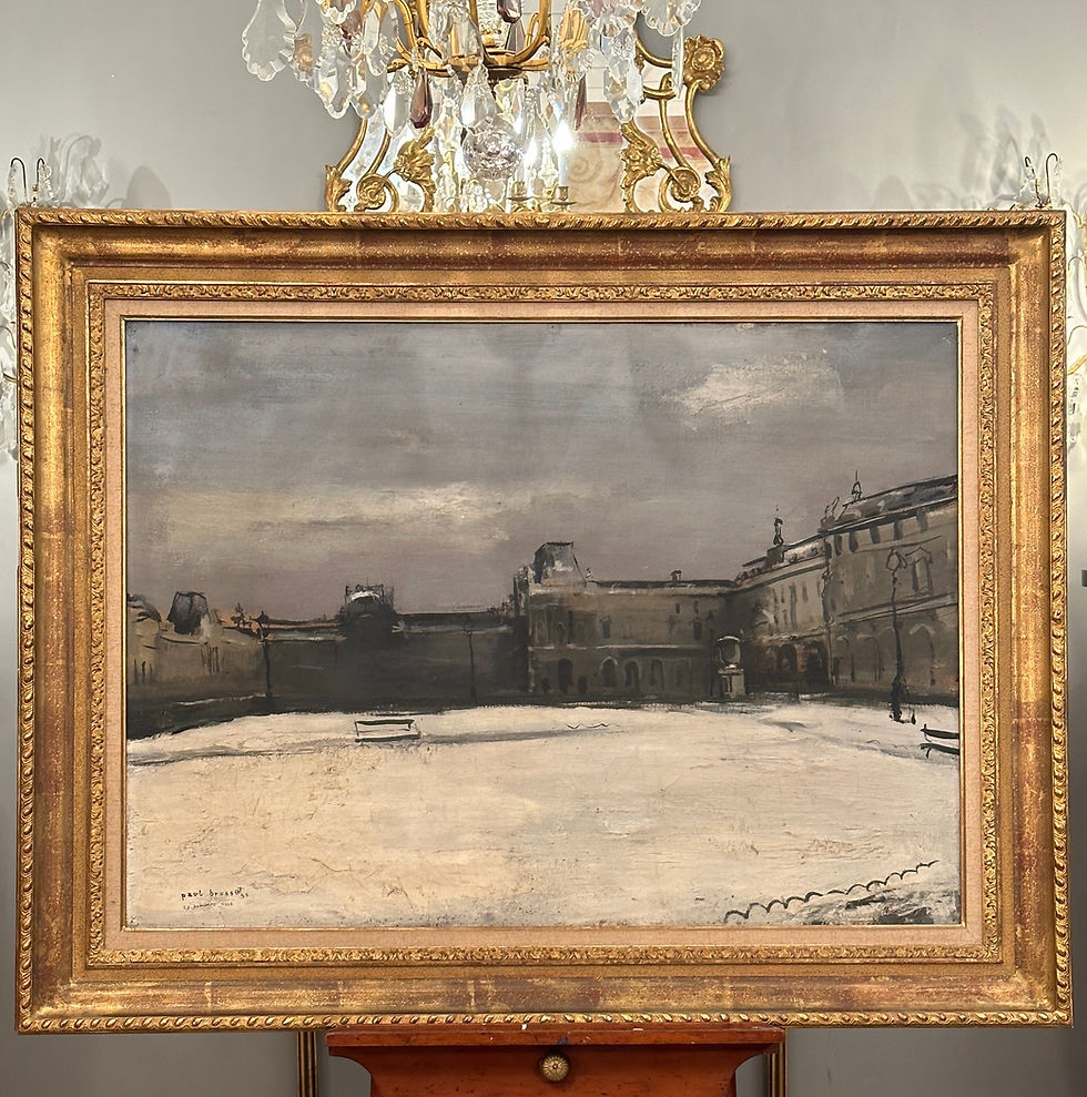 縮圖：Jean Paul Brusset, Huile Sur Toile Vue De Paris (1909 - 1985)