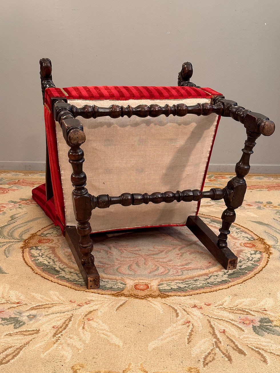 Miniature : Fauteuil En Noyer d'Epoque Louis XIV XVIIème Siecle