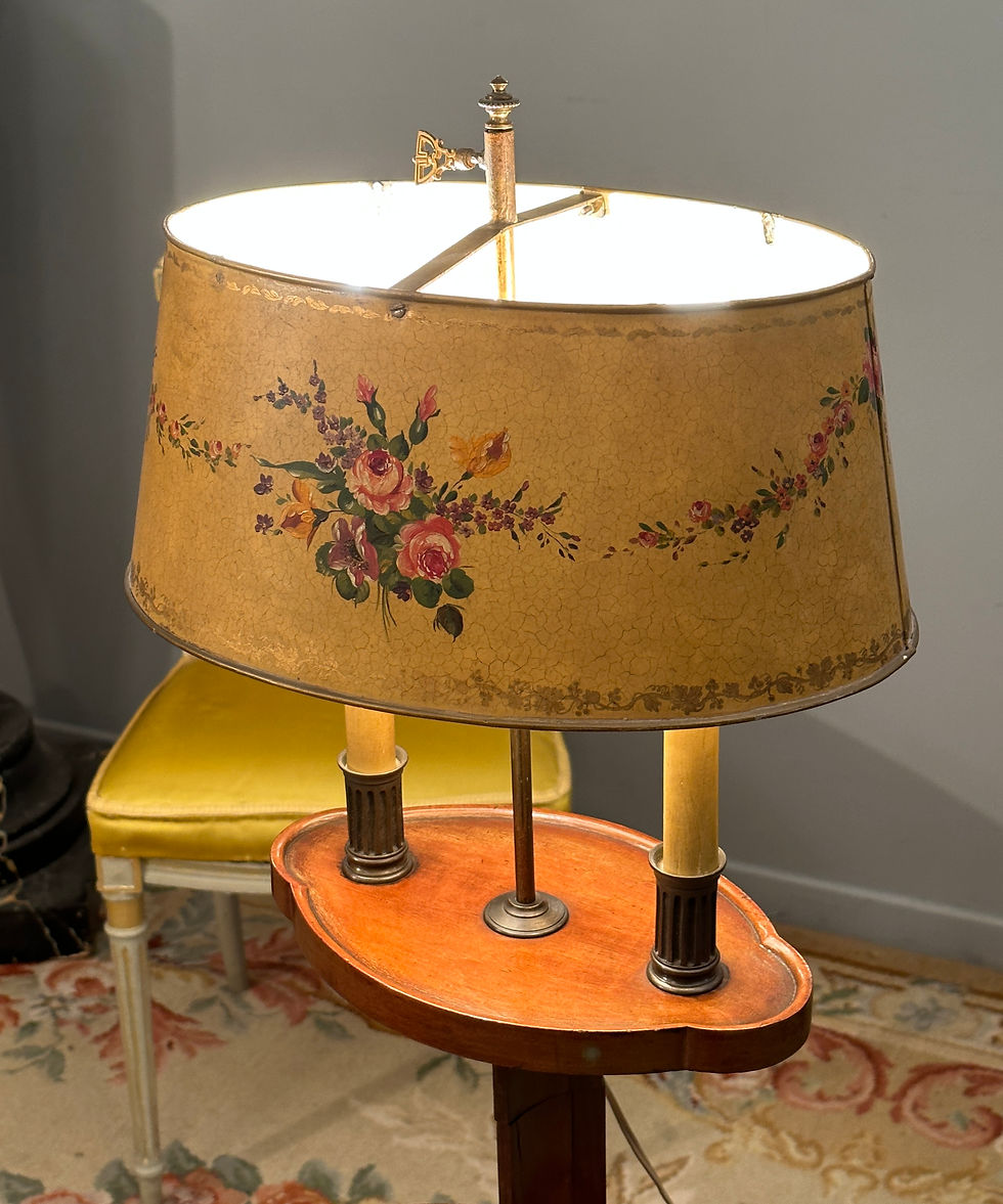 縮圖：Liseuse, Gueridon Porte Torchères Acajou De Style Louis XVI Epoque XIXème