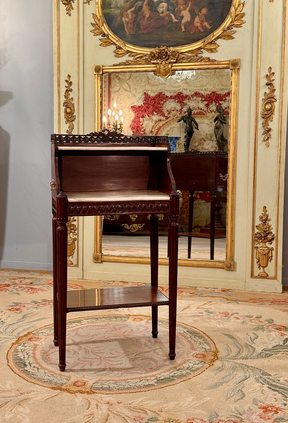 Miniature : Petite Table de Salon en Acajou d'Epoque Louis XVI, Vers 1780