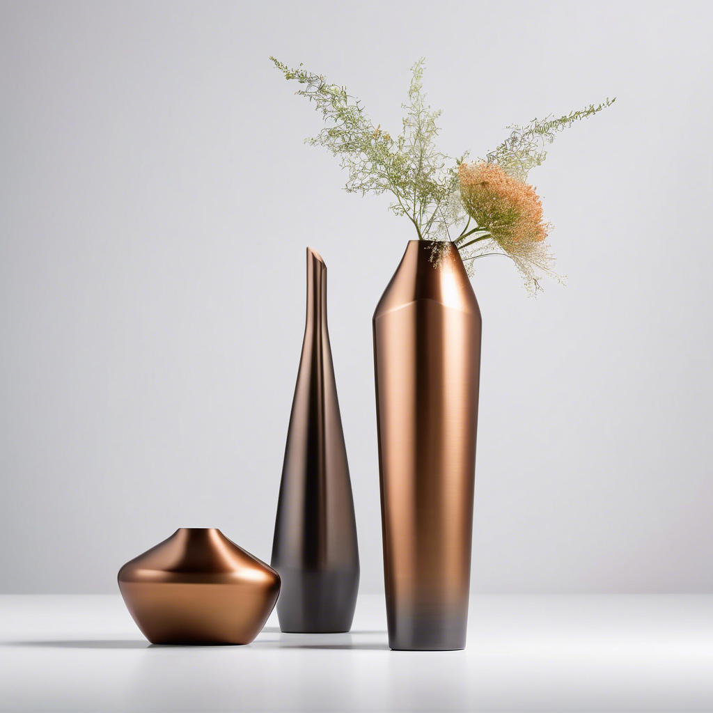 Vaso de Metal Moderno
