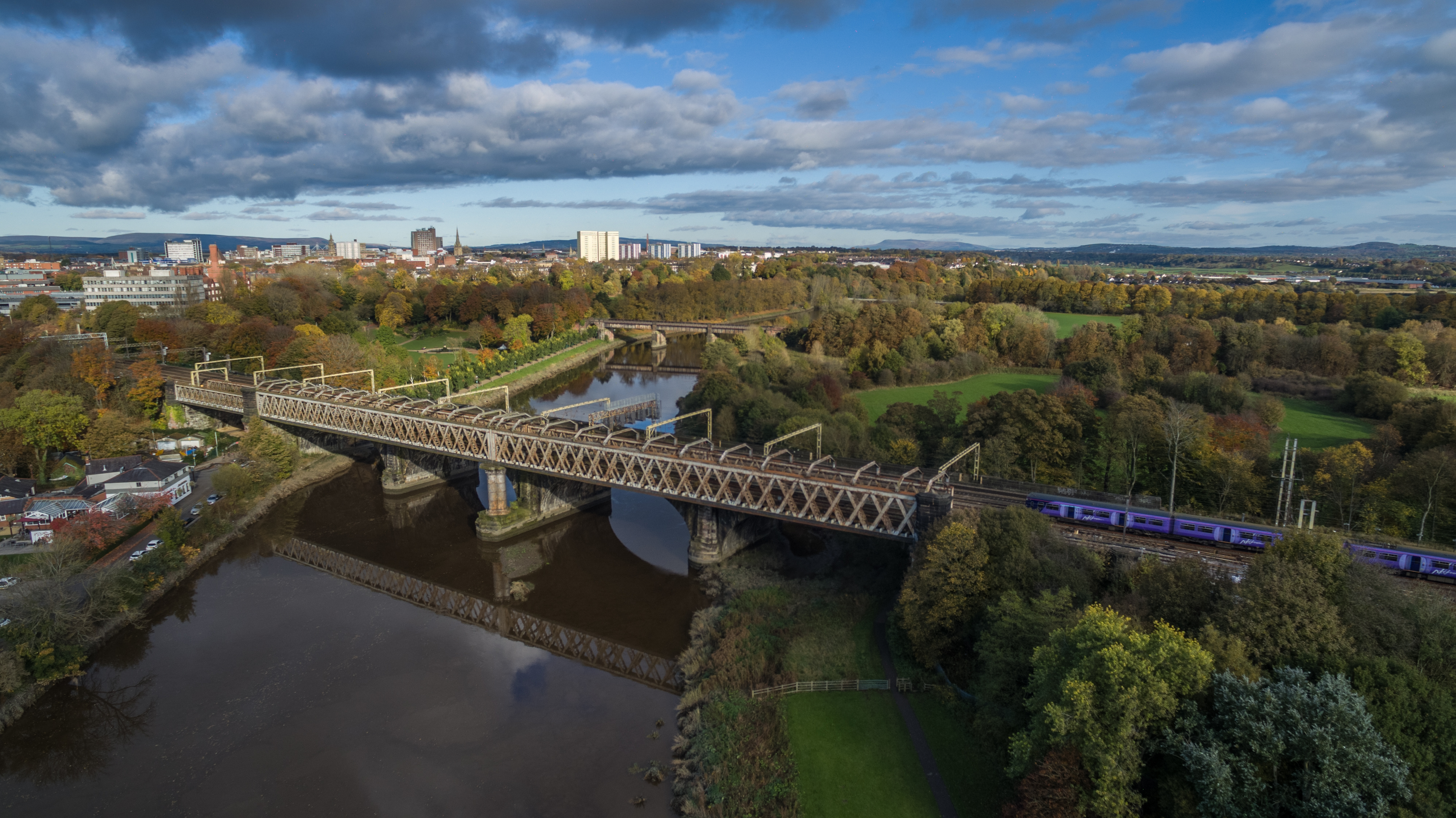 River ribble at preston rail bridge-0001