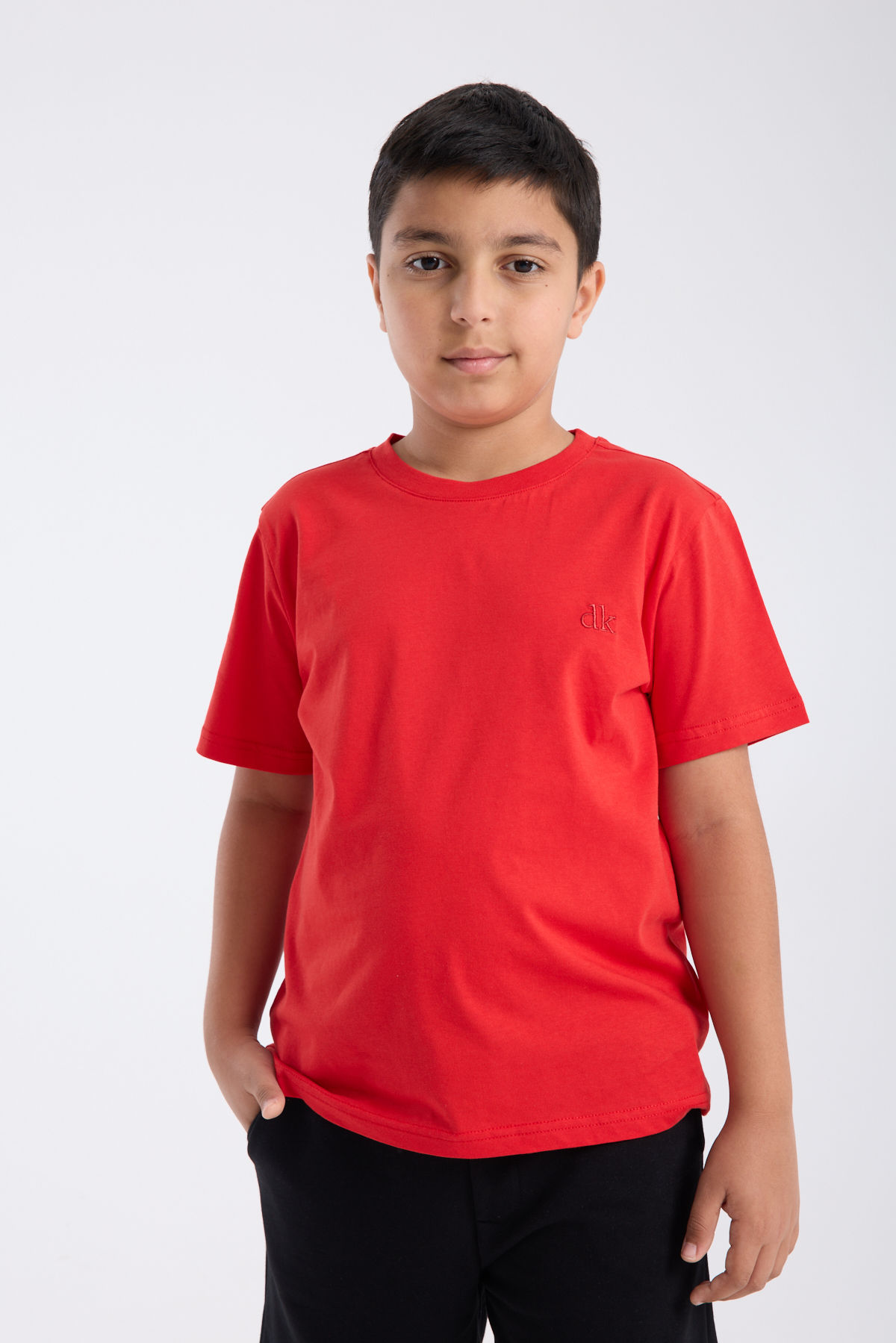 Erkek Çocuk Regular Fit Yarım kollu T-Shirt Kırmızı