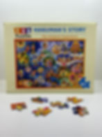 Thumbnail: Example of the jigsaw piece sizes for 108 Piece puzzle on the Hanuman Chalisa; a simplified explanation for children