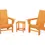 Thumbnail: Modern 3-Piece Curveback Adirondack Set with Long Island 18" Side Table