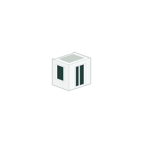 AXO of the garden studio