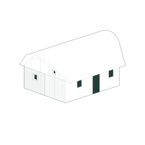 AXO of the garden studio