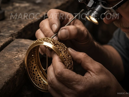 LE MENFOUKH, LE BRACELET BOMBÉ QUI RACONTE L'ORFÈVRERIE CITADINE DE FÈS