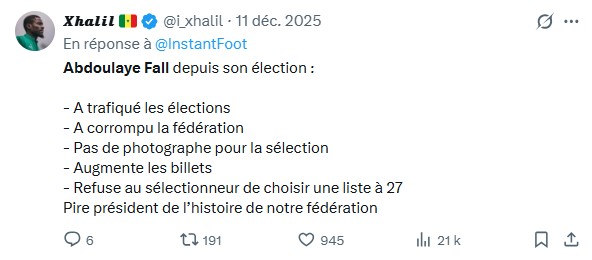 CORRUPTION À LA FSF ? LE DOSSIER DEVANT LE TRIBUNAL ARBITRAL DU SPORT QUI DÉRANGE