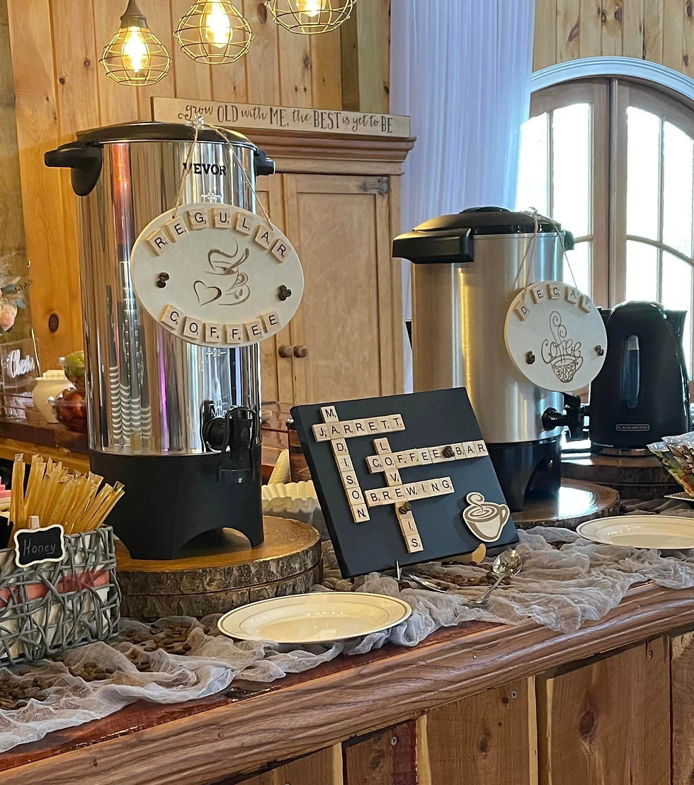 wedding venue Spartanburg, Venue Greenville SC, wedding coffee bar
