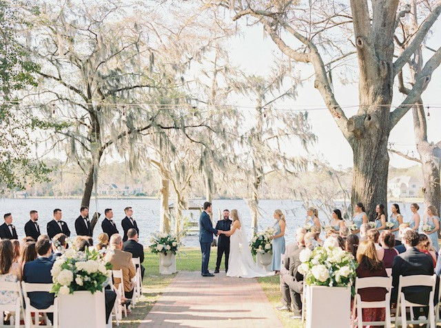 Wedding venue in Spartanburg, Wedding venue in Greenville, Wedding venue in the upstate of SC, all inclusive wedding venue, barn wedding venue, luxury barn venue, outdoor wedding in Spartanburg, Wedding venue near me, outdoor wedding ceremony with bride and groom