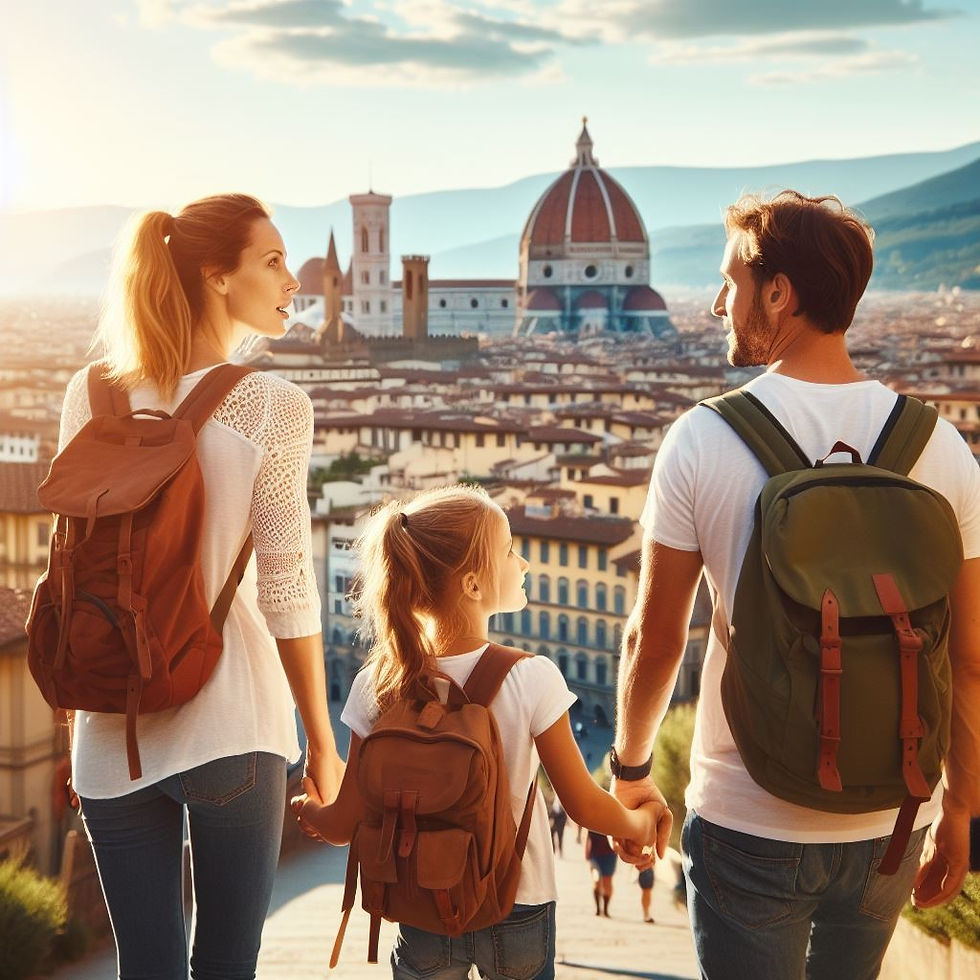 Illustration of hiking in Florence