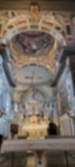 Looking at the Altar Altar in the Church of Ognissanti in Firenze
