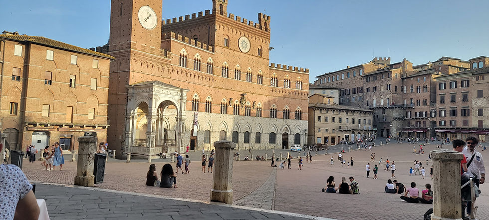 Palazzo Pubblico across Piazza del Campo in Siena