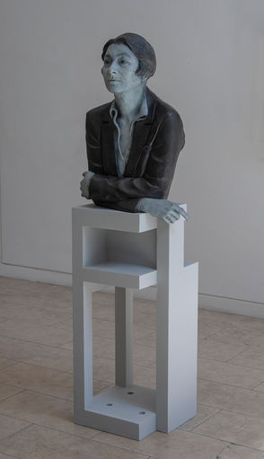 Portrait bust of designer and architect Eileen Gray at E1027