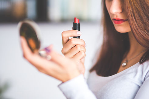 Applying Lipstick