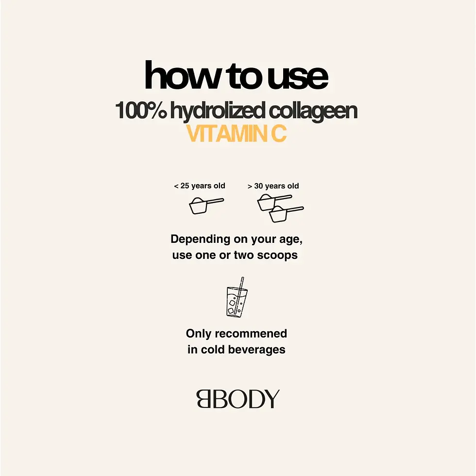 Thumbnail: BBODY Tripeptide Collageen + Vitamine C Orange - 300g