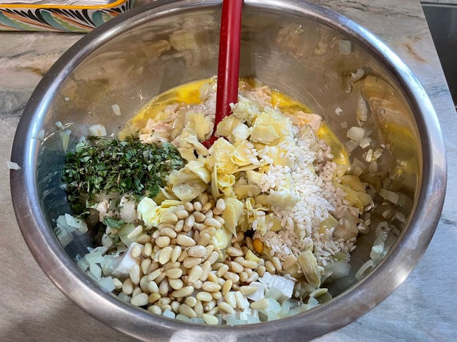 Add remaining filling ingredients.