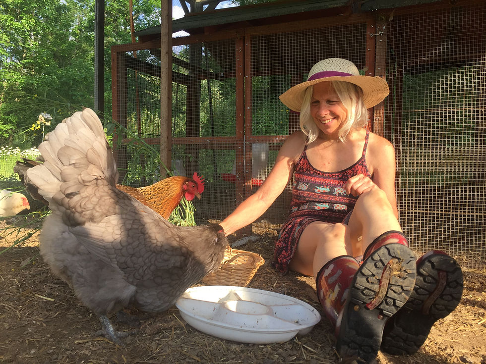 Victoria spends some quality time with her fledgling chicks