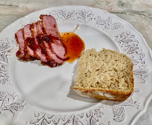 Corned Beef with Cumberland Sauce and Irish Soda Bread
