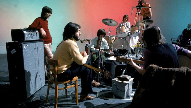 Paul McCartney leads the band as he creates "Get Back"