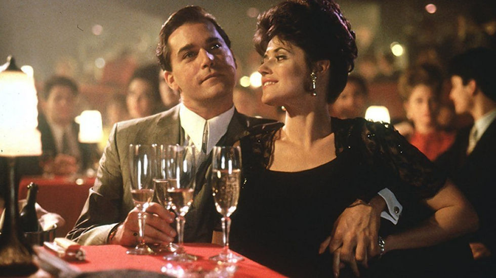 With Lorraine Bracco in Goodfellas (1990)
