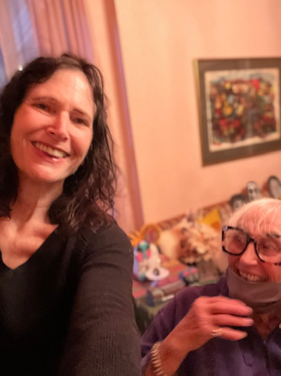 The author and her buddy Carol pre-diagnosis