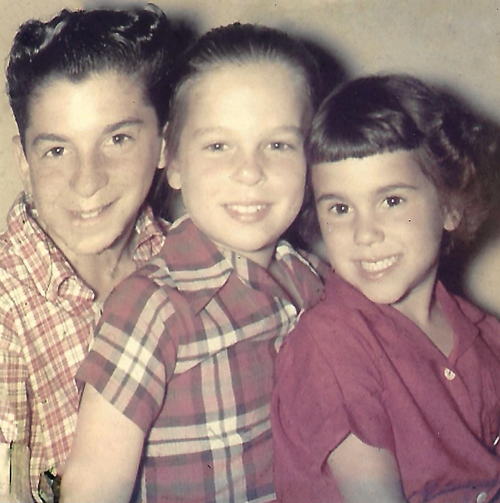 Siblings Alan, Gayle and Judi Foster in the early 1950s