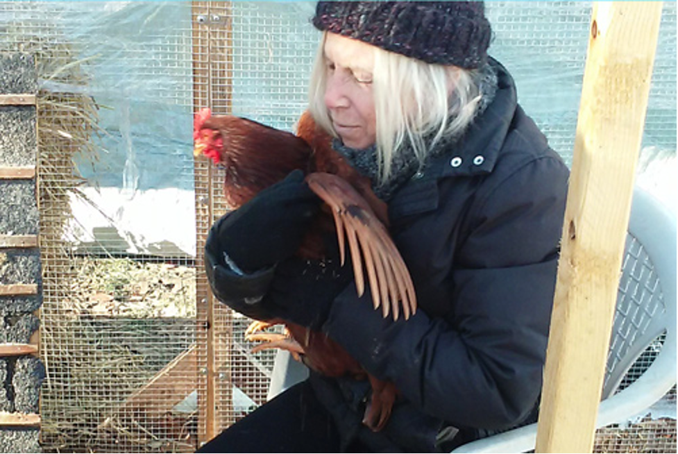 Freda with my wife, Victoria