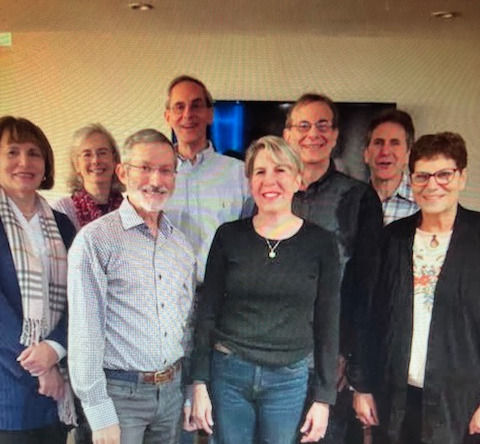 Cheltenham High School Class of '71 Pre-Covid Reunion. David is second from right, back row, wearing glasses and trademark smile.