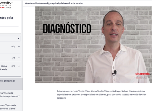 Plataforma de EAD da Channels’ University oferece grade de cursos customizados para atender desafios