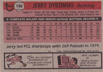 #198 Jerry Dybzinski (b)