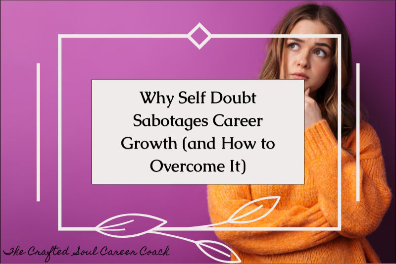 A woman pondering, in an orange sweater