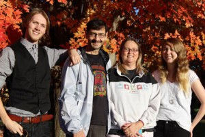 Steve DeBoer (second from left) with his son, Nate; wife Gail; and daughter, Becca. Photo by Thom Woo