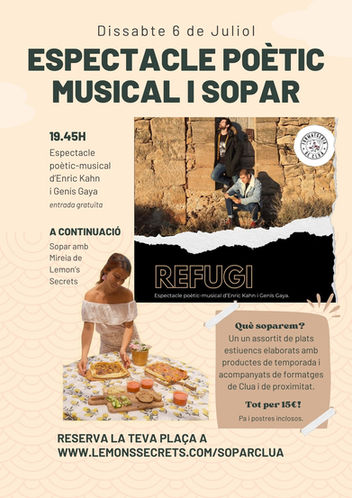 Espectacle Poètic Musical i Sopar Lemons