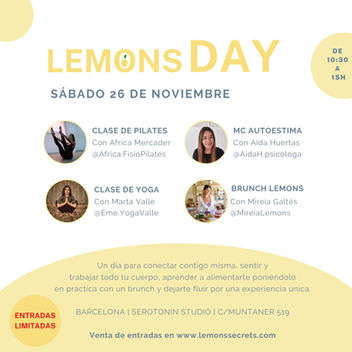 El 26 de noviembre celebramos el primer LemonsDAY