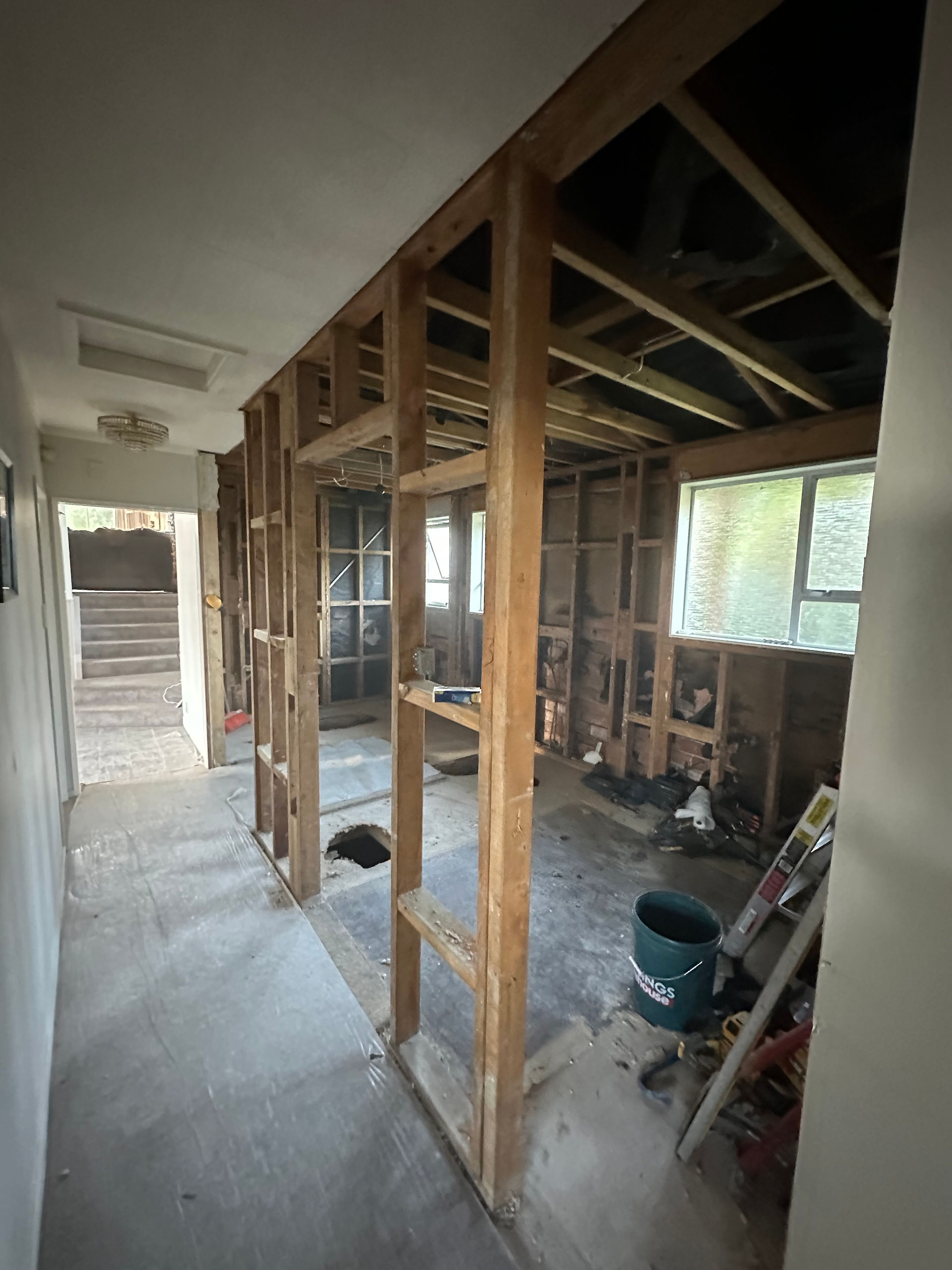 Building frame out 