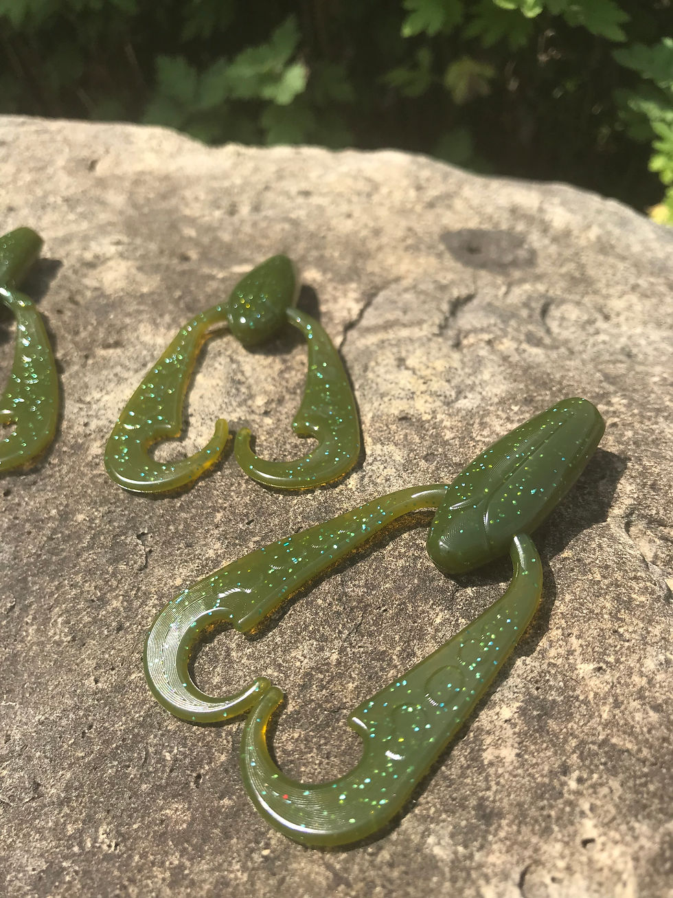 Thumbnail: 3 inch jig trailer(8 per pack)